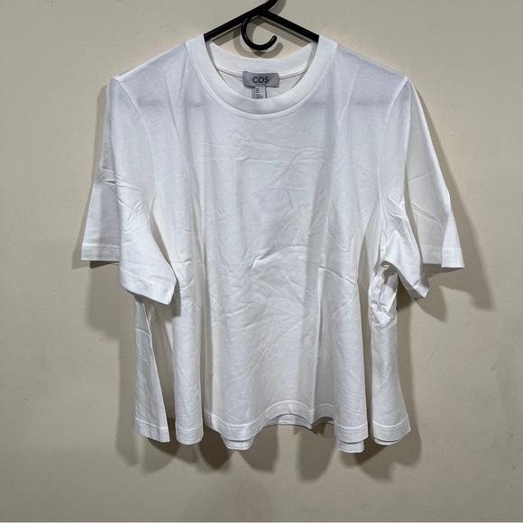 NWT COS T-shirt size medium white short sleeve women - Picture 1 of 6